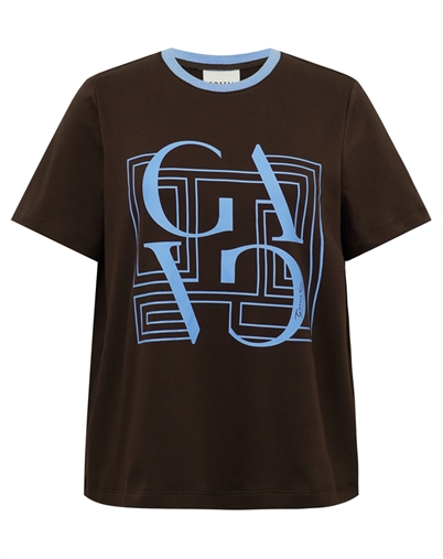 Gossia - BasGO T-shirt - Chocolate/Blue